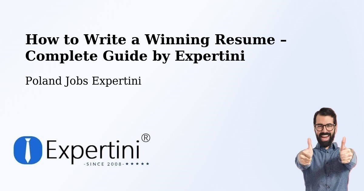 Resume Writing Guide for Job Seekers – Międzychód - Międzychód, Poland Jobs Expertini