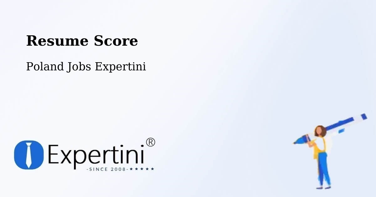 Resume Score & Job Description Match Tool – Międzychód - Poland Jobs Expertini